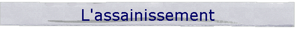 L'assainissement