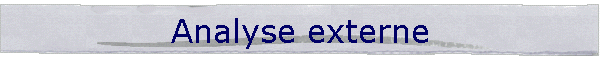 Analyse externe