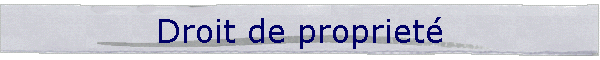 Droit de propriet